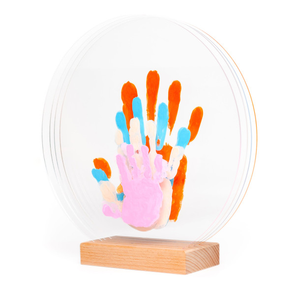 Kit Empreintes de mains pour 4 - Support Rectangulaire