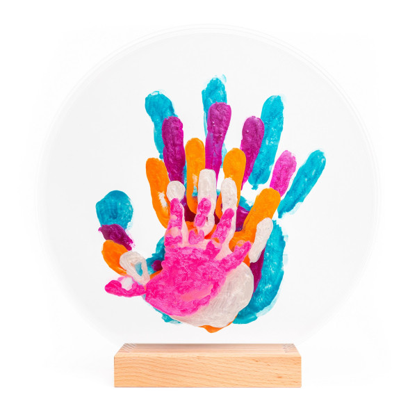 Kit Empreintes de mains pour 5 - Support Rectangulaire