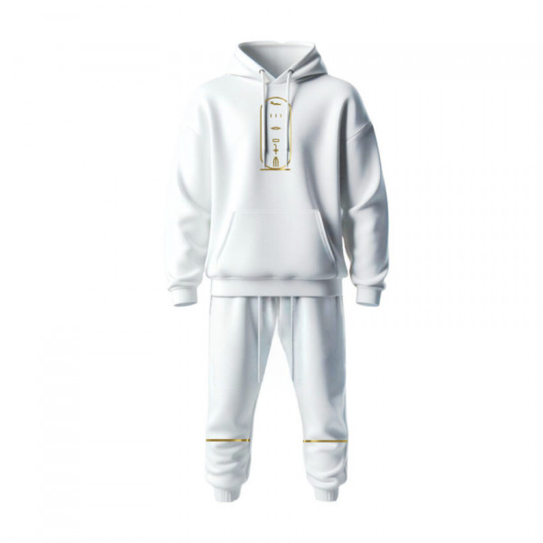 Ensemble jogging blanc