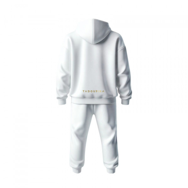 Jogging coton blanc pour homme