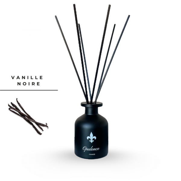 Diffuseur de parfum bâtonnets Vanille Noire Opulence 100ml