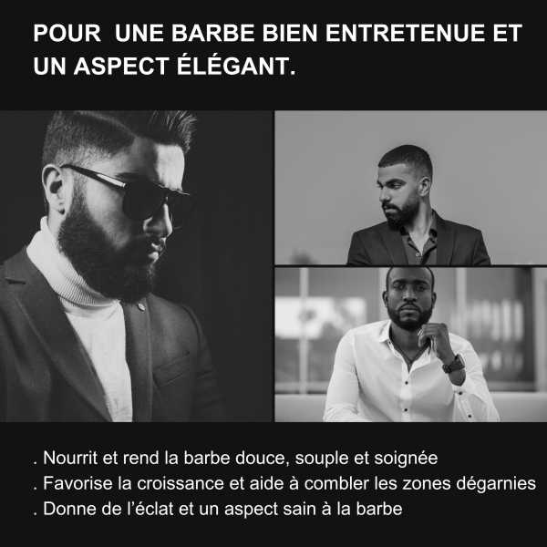 Bienfaits huile à barbe naturelle Opulence